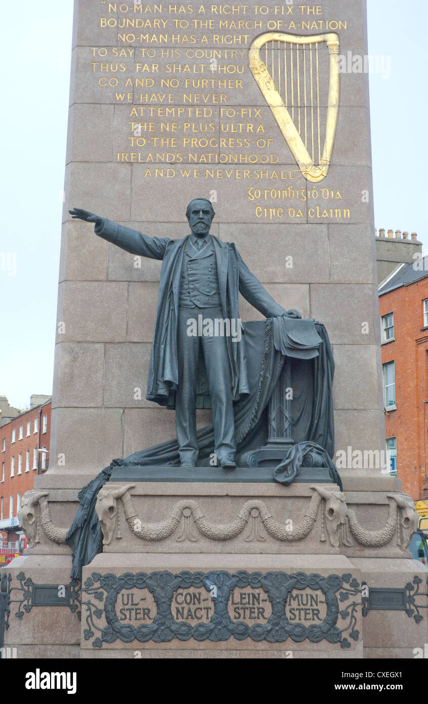 parnell monument in dublin Stock Photo