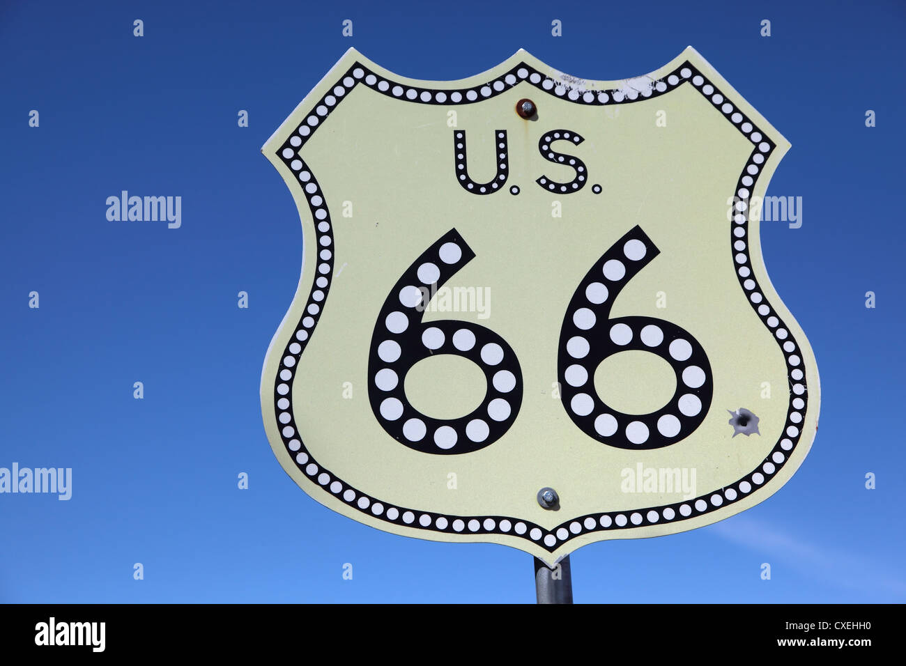 The American highway Historic route 66 Stock Photo