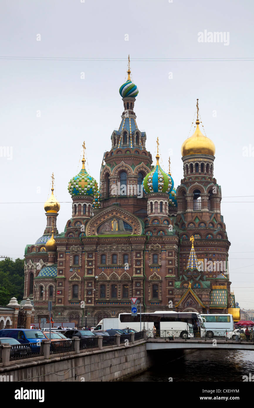 St Petersburg Russia The Church of the Savior on Spilled Blood Stock Photo