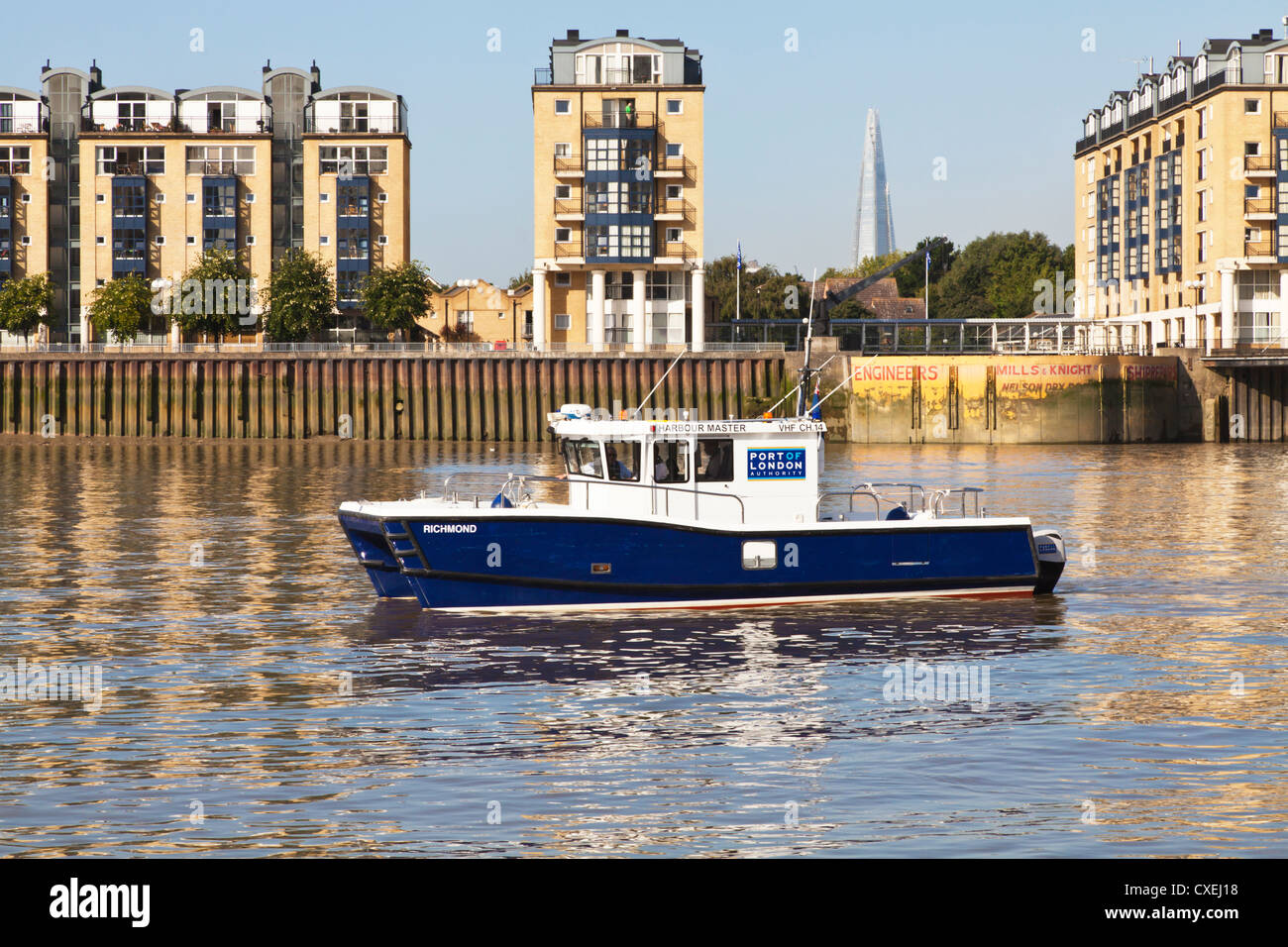 River police boat. Stock Photo