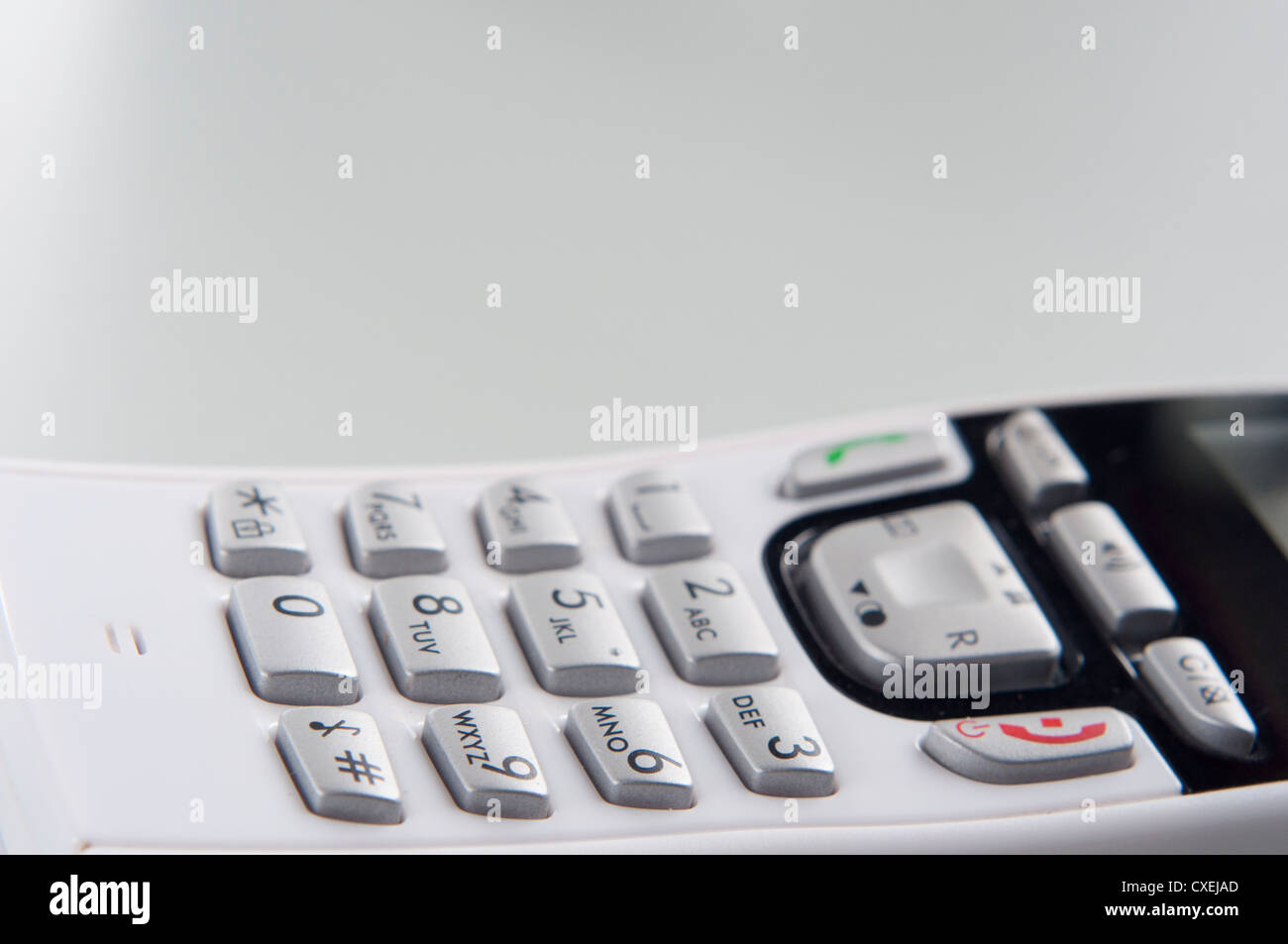 Phone handset keypad Stock Photo Alamy