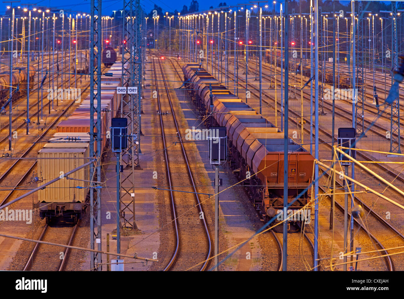 Freight depot Maschen Stock Photo