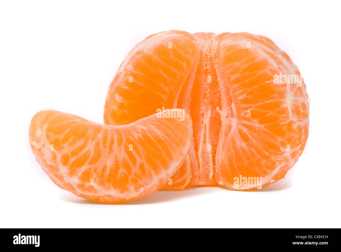 Juicy tangerine on a white background Stock Photo Alamy