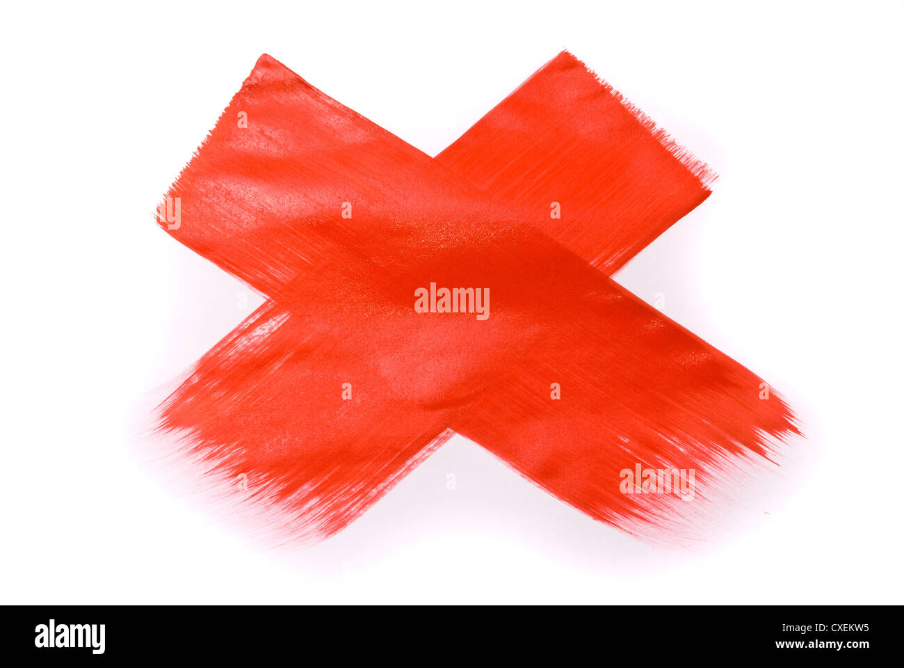 Red painted isolated background Stock Photo
