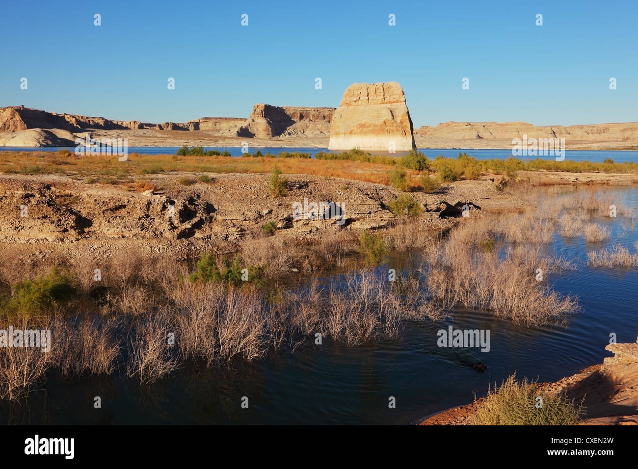 The Lake Powell in the U.S. Stock Photo