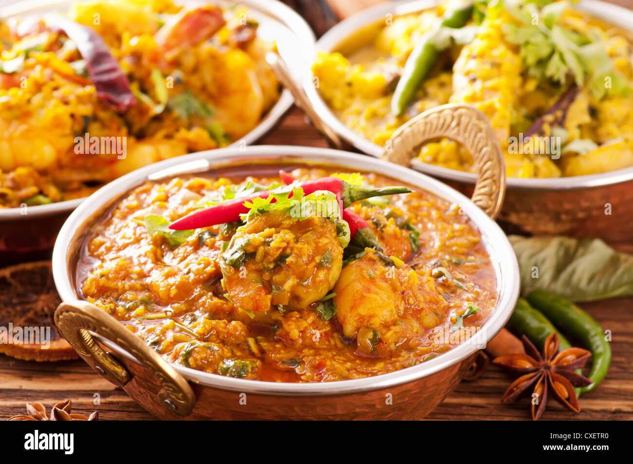 Indian food specialties Stock Photo