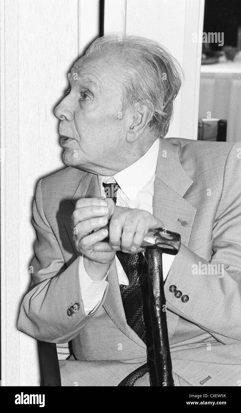 Jorge Luis Borges Argentina writer Stock Photo