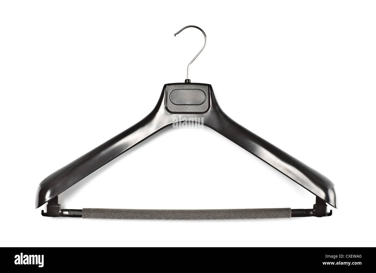 black coat hanger Stock Photo