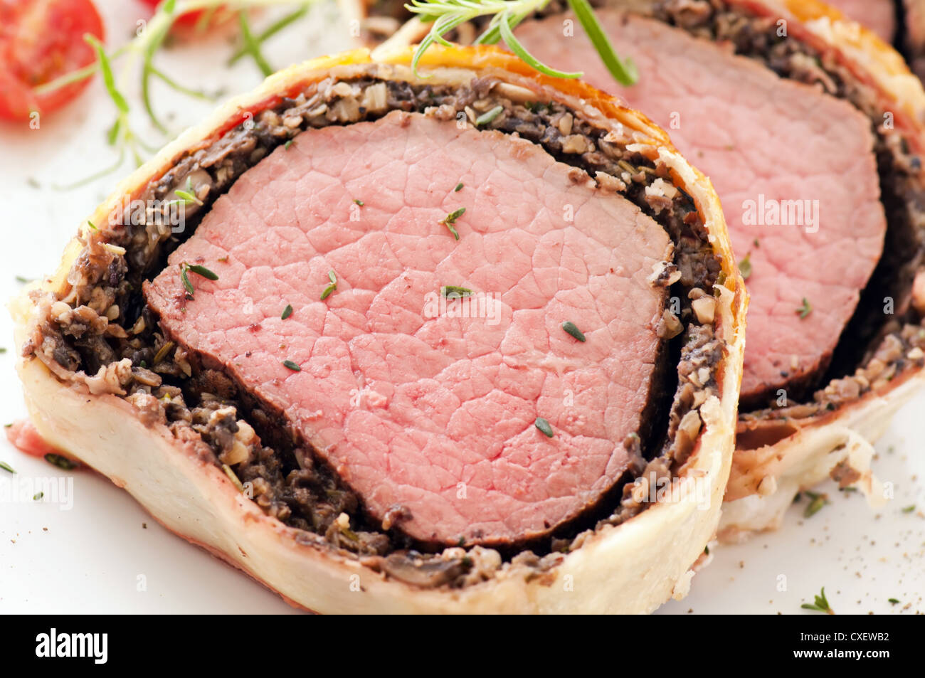Beef wellington en croute white hires stock photography and images Alamy