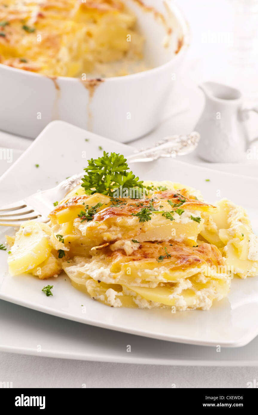 Potato gratin Stock Photo