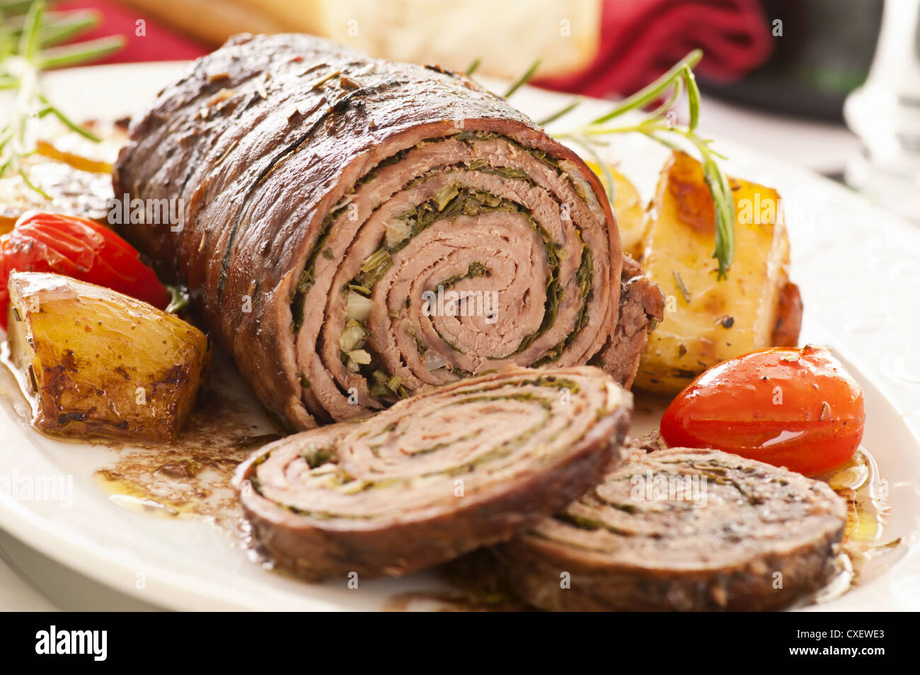 Skinke Roulade Rinderroulade hi-res stock photography and images - Alamy