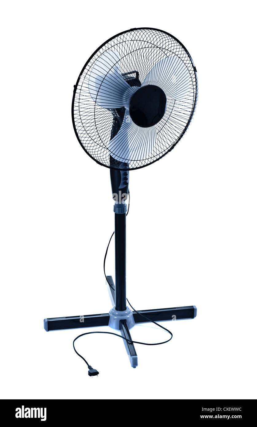 black office fan Stock Photo