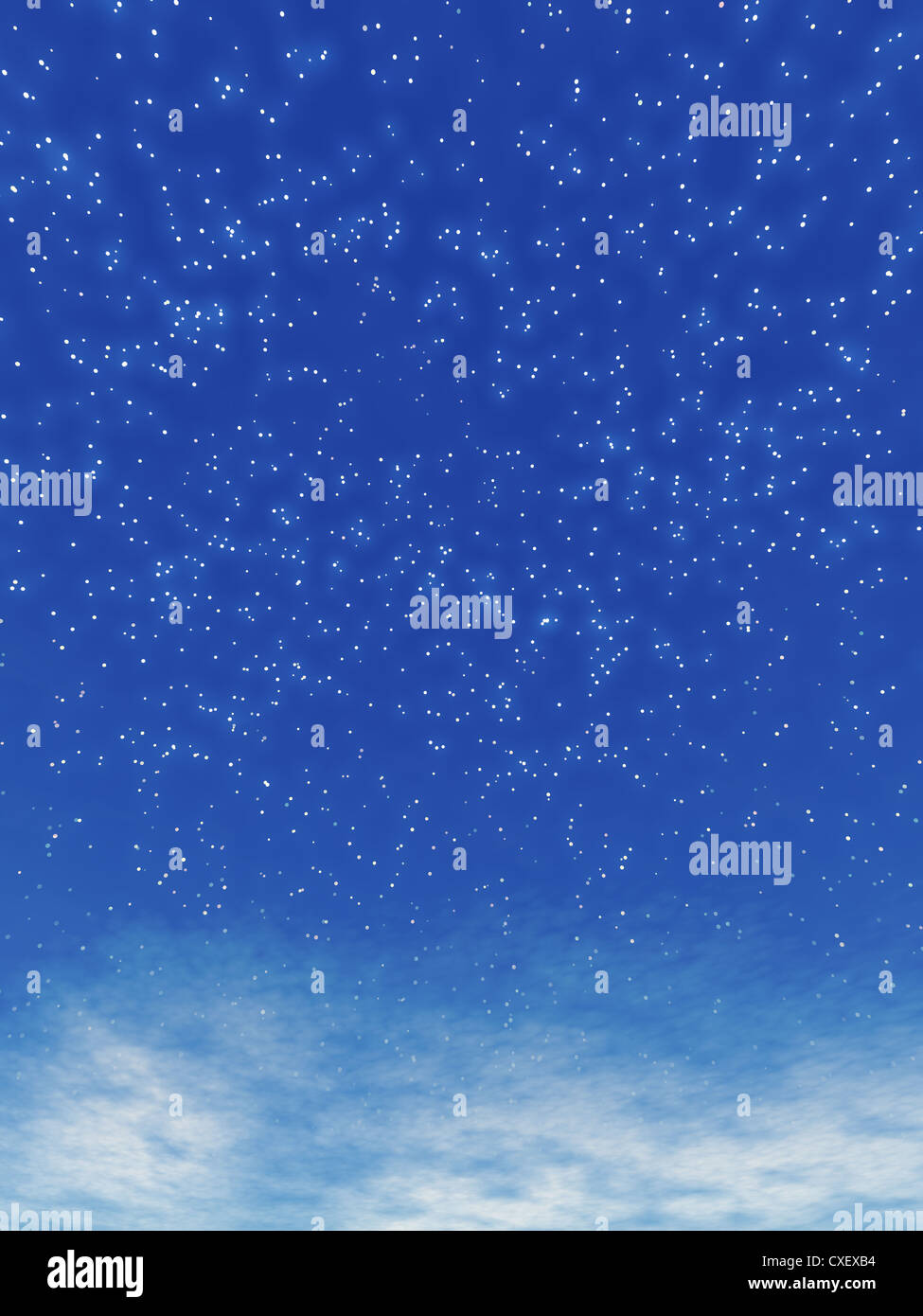 Illustration of abstract background resembling a blue sky with stars ...
