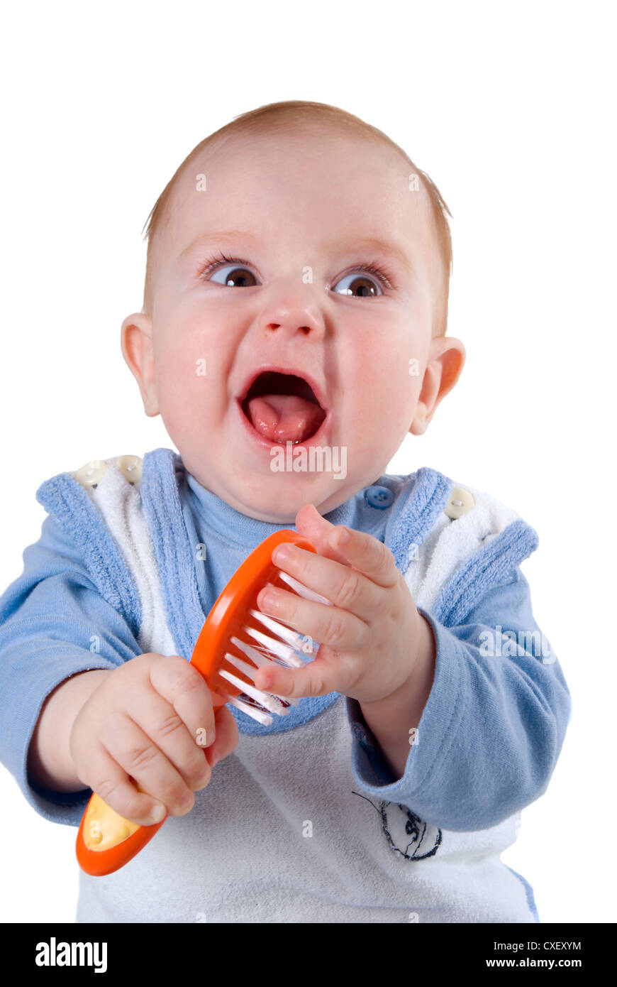 tot got angry Stock Photo