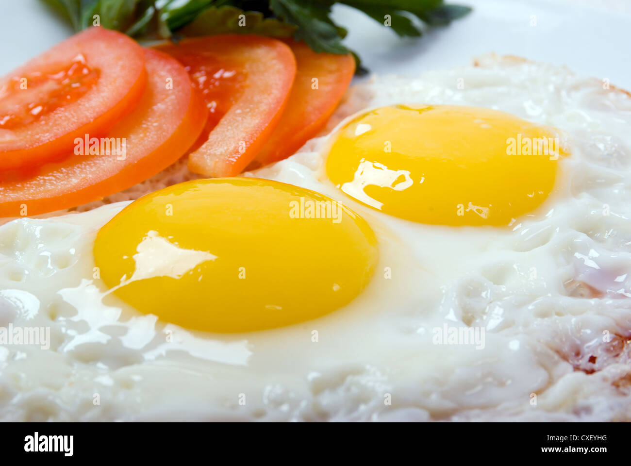 Delicious egg with vegetable Stock Photo - Alamy