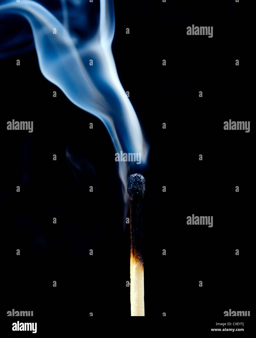 Smoke from a match that was just put out Stock Photo Alamy