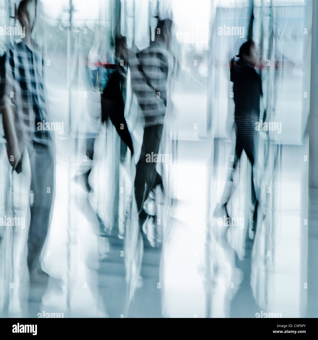 urban scene big city walking business person Stock Photo - Alamy