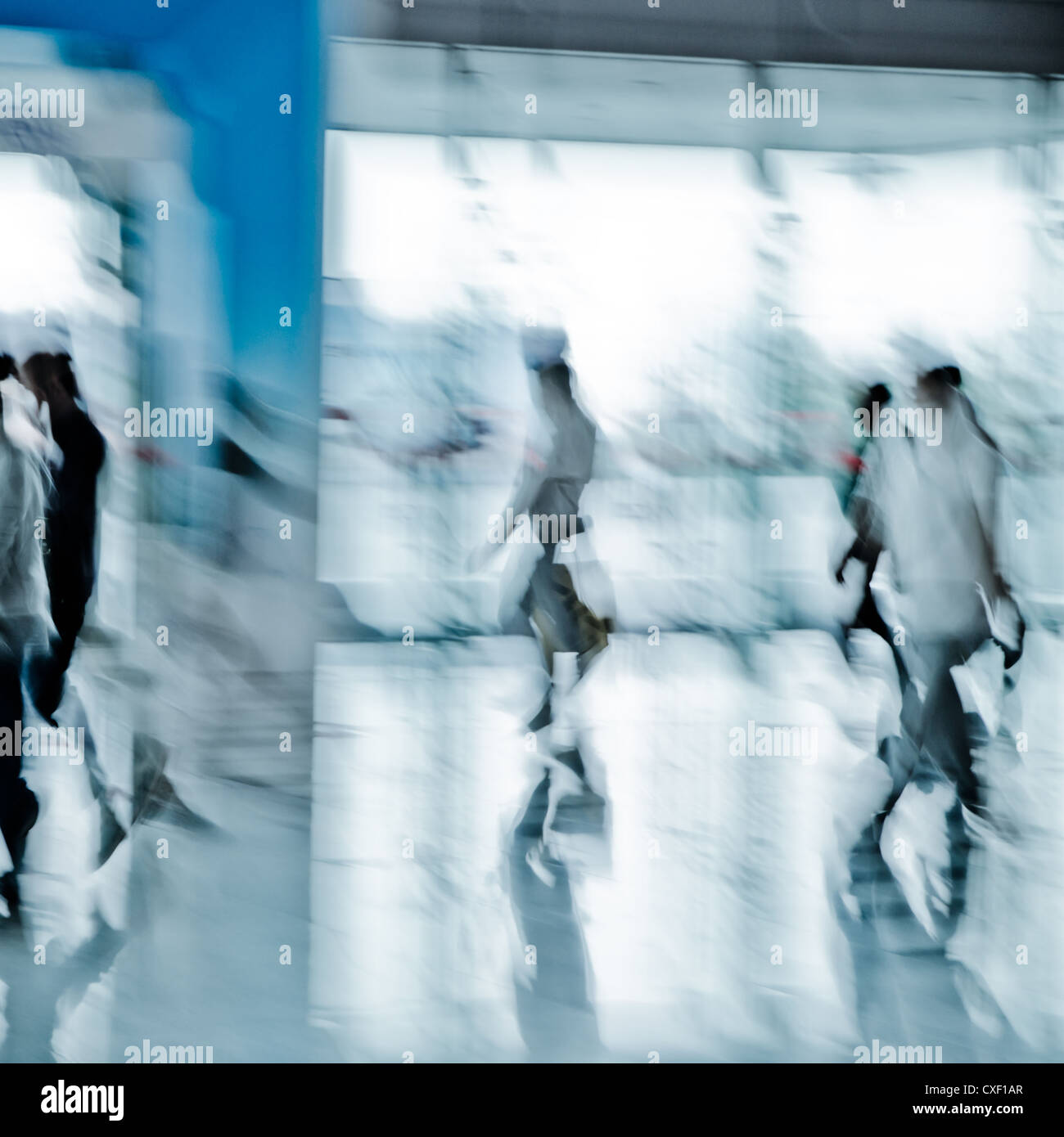 urban scene big city walking business person Stock Photo - Alamy