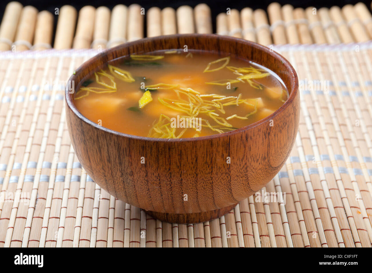 Miso soup Stock Photo