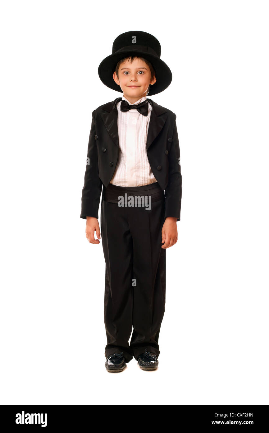 little boy in a tuxedo. Isolated Stock Photo Alamy
