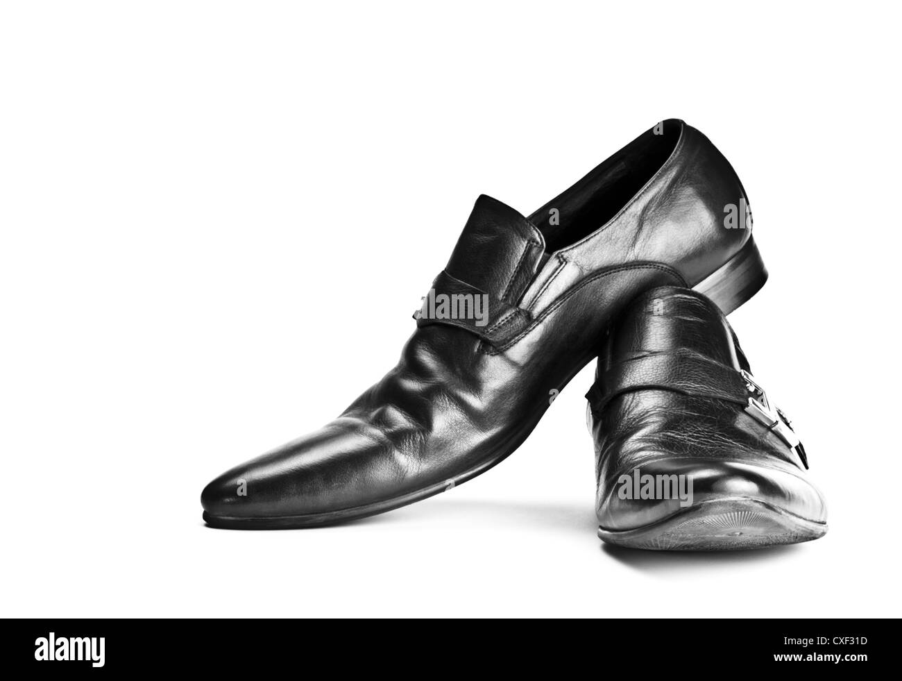 Casual Buckle Pointed Black Shoes Men Dress Shoes
