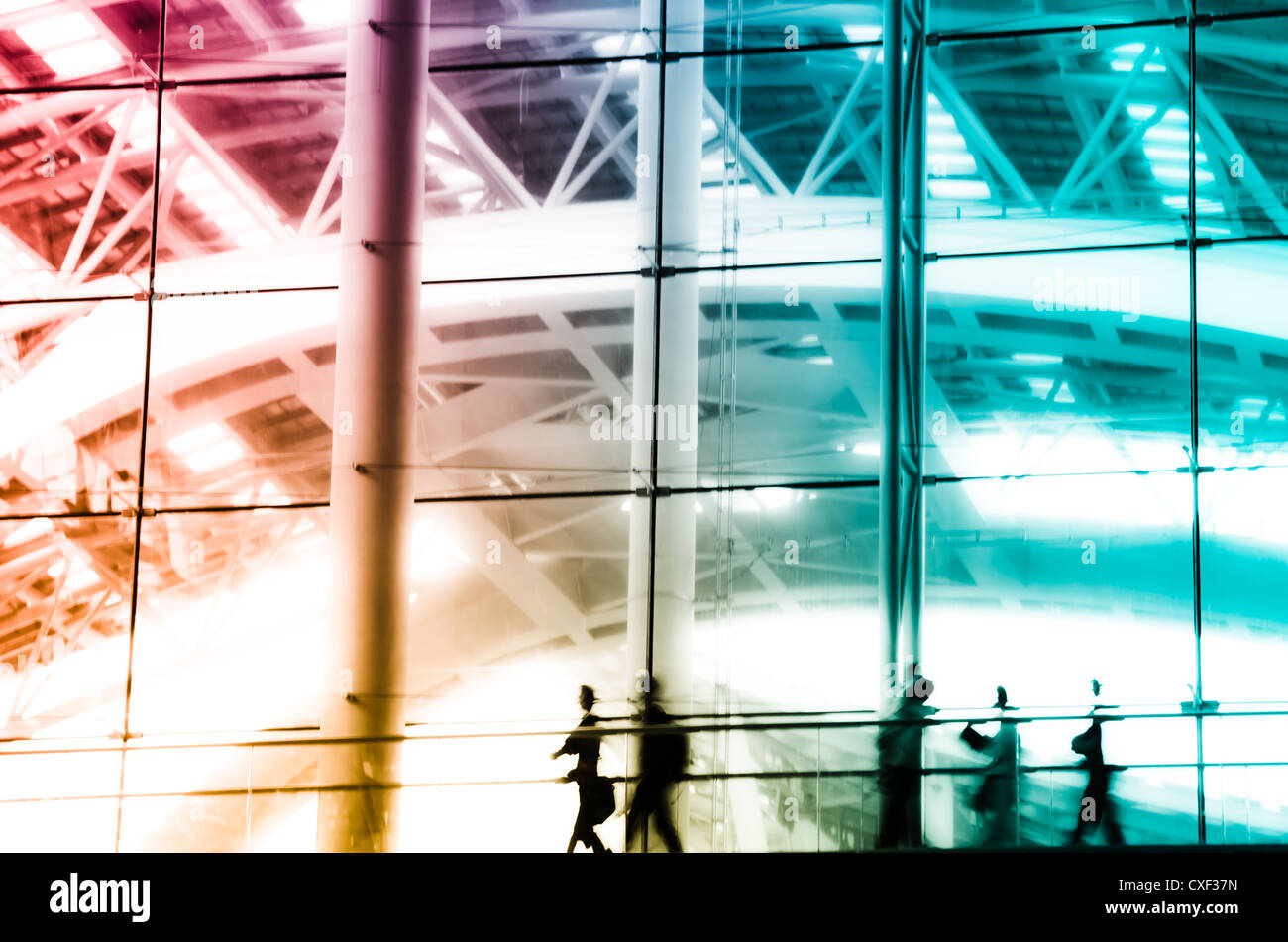 city business people abstract background Stock Photo - Alamy