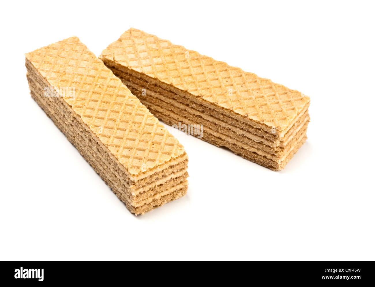 two waffles Stock Photo