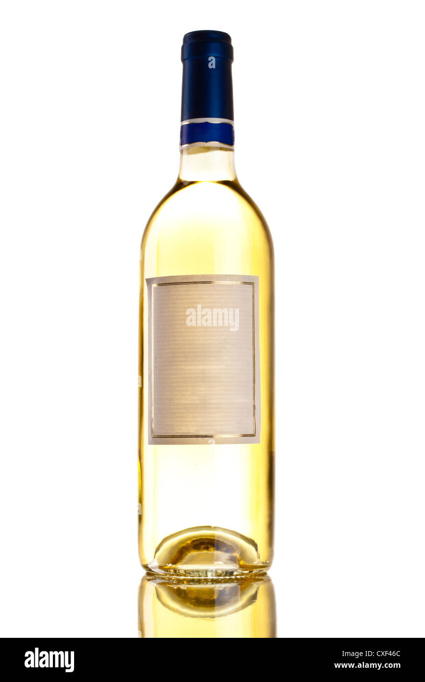 bottle of white wine Stock Photo Alamy