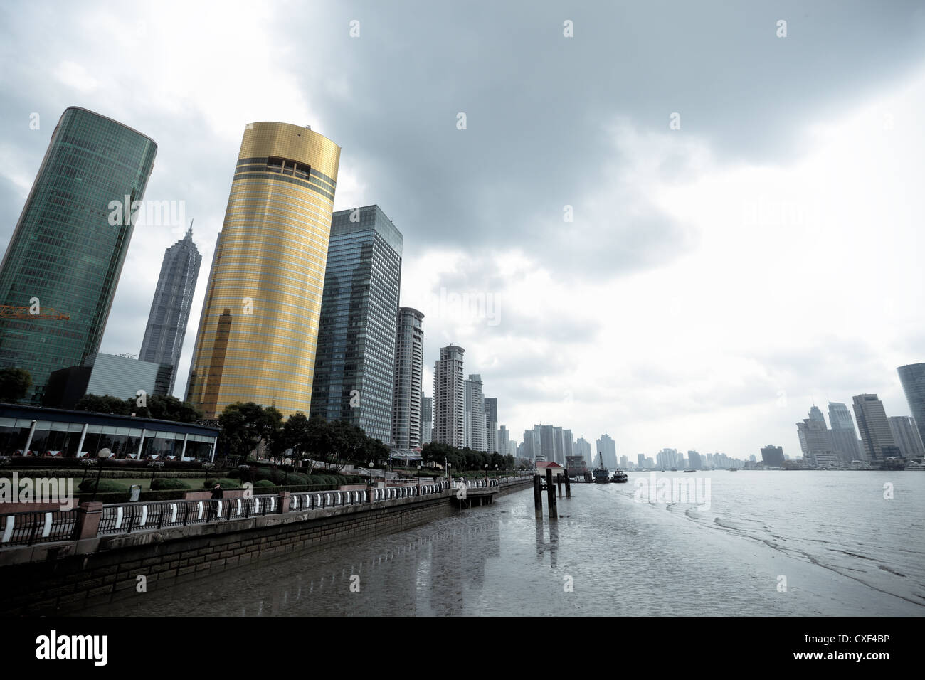modern city in shanghai Stock Photo