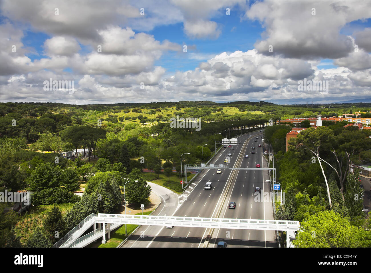 The wide highway Stock Photo - Alamy