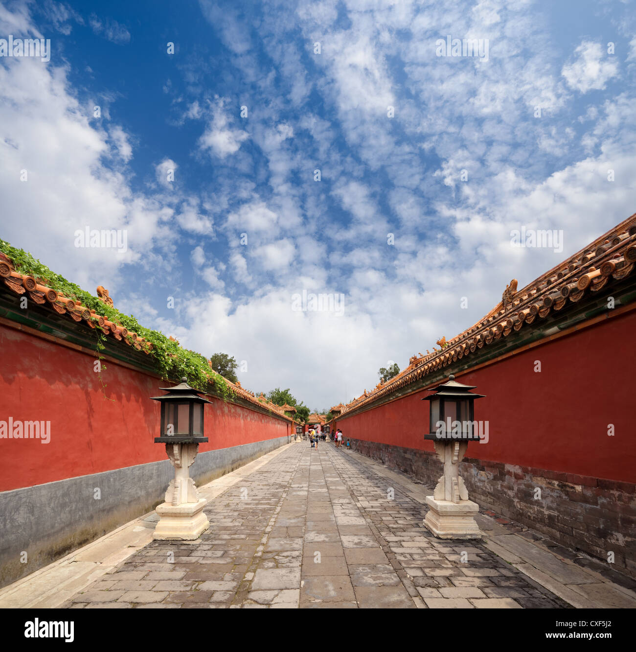 the forbidden city's walls Stock Photo