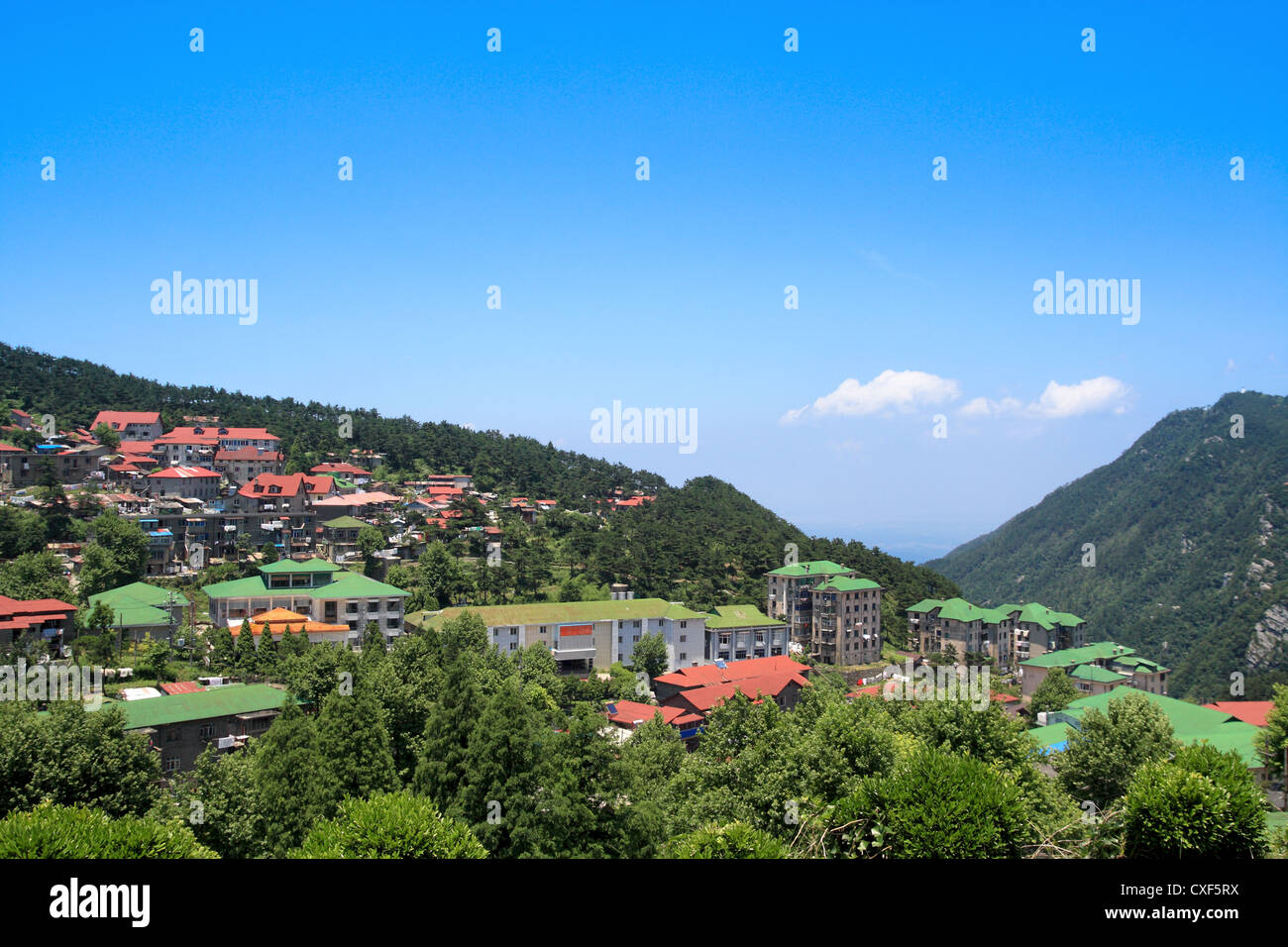 cool town in chinese lushan Stock Photo