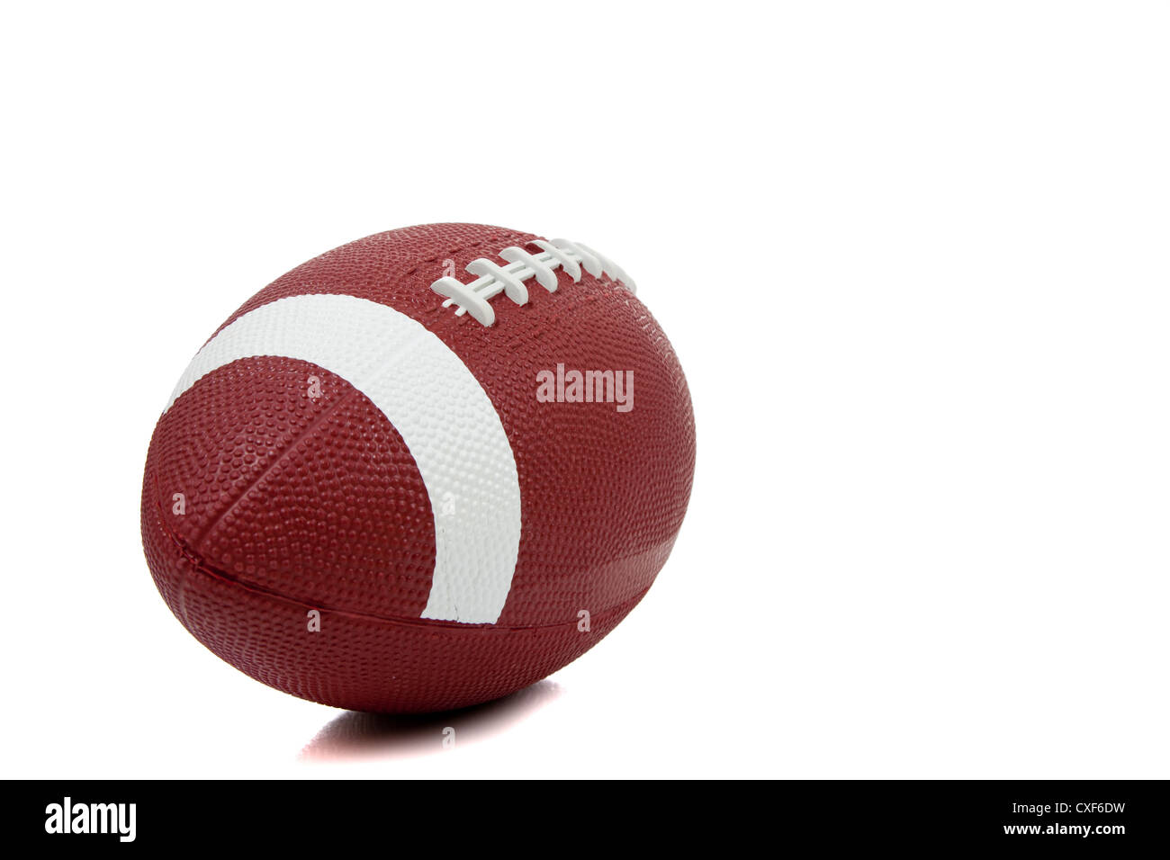 American football on a white background with copy space Stock Photo