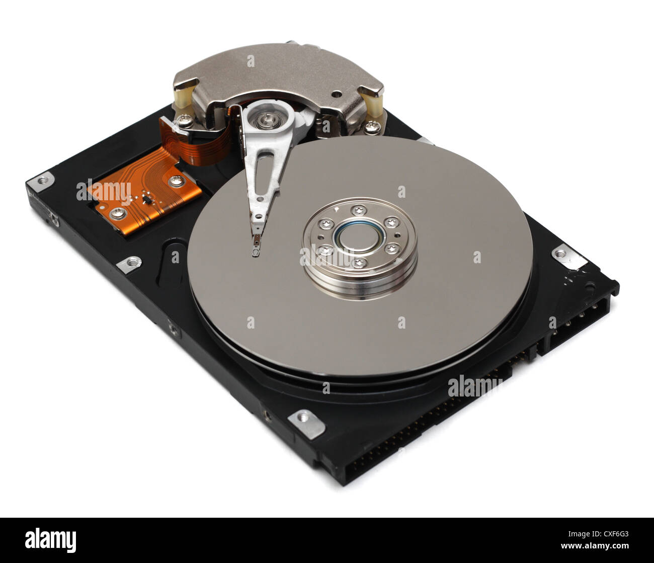 Hard drive isolated on white background Stock Photo