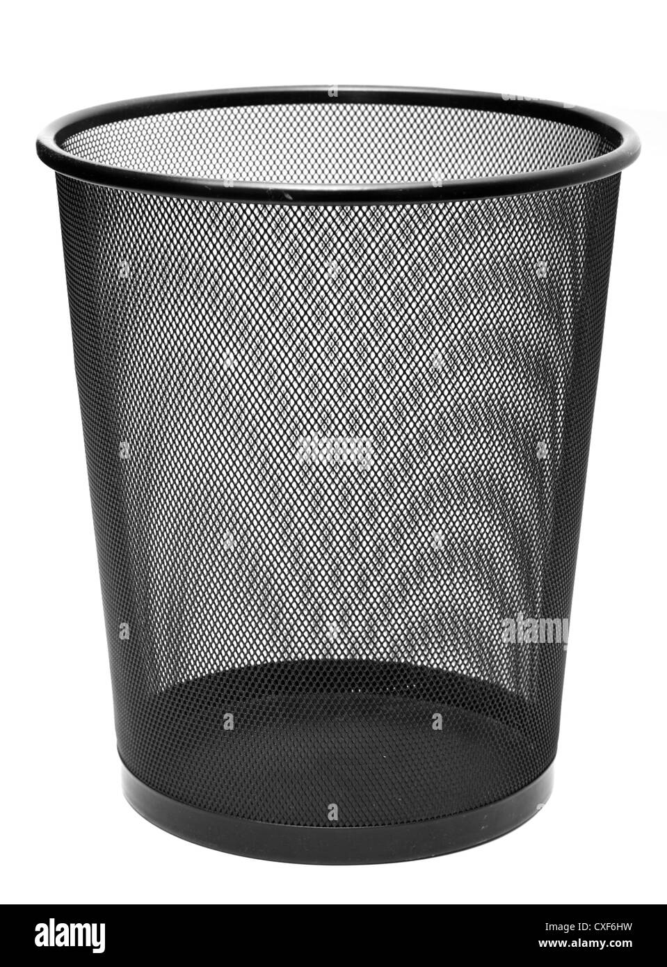 Trash can isolated on white background Stock Photo