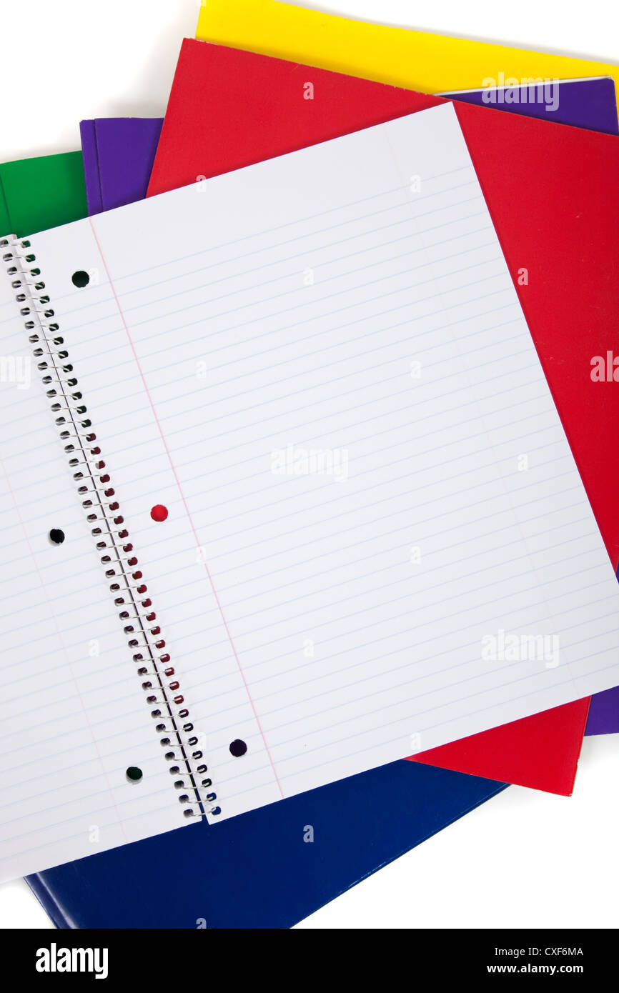 Spiral notebook and colored folders - Spiral Notebook And Colored Folders CXF6MA 