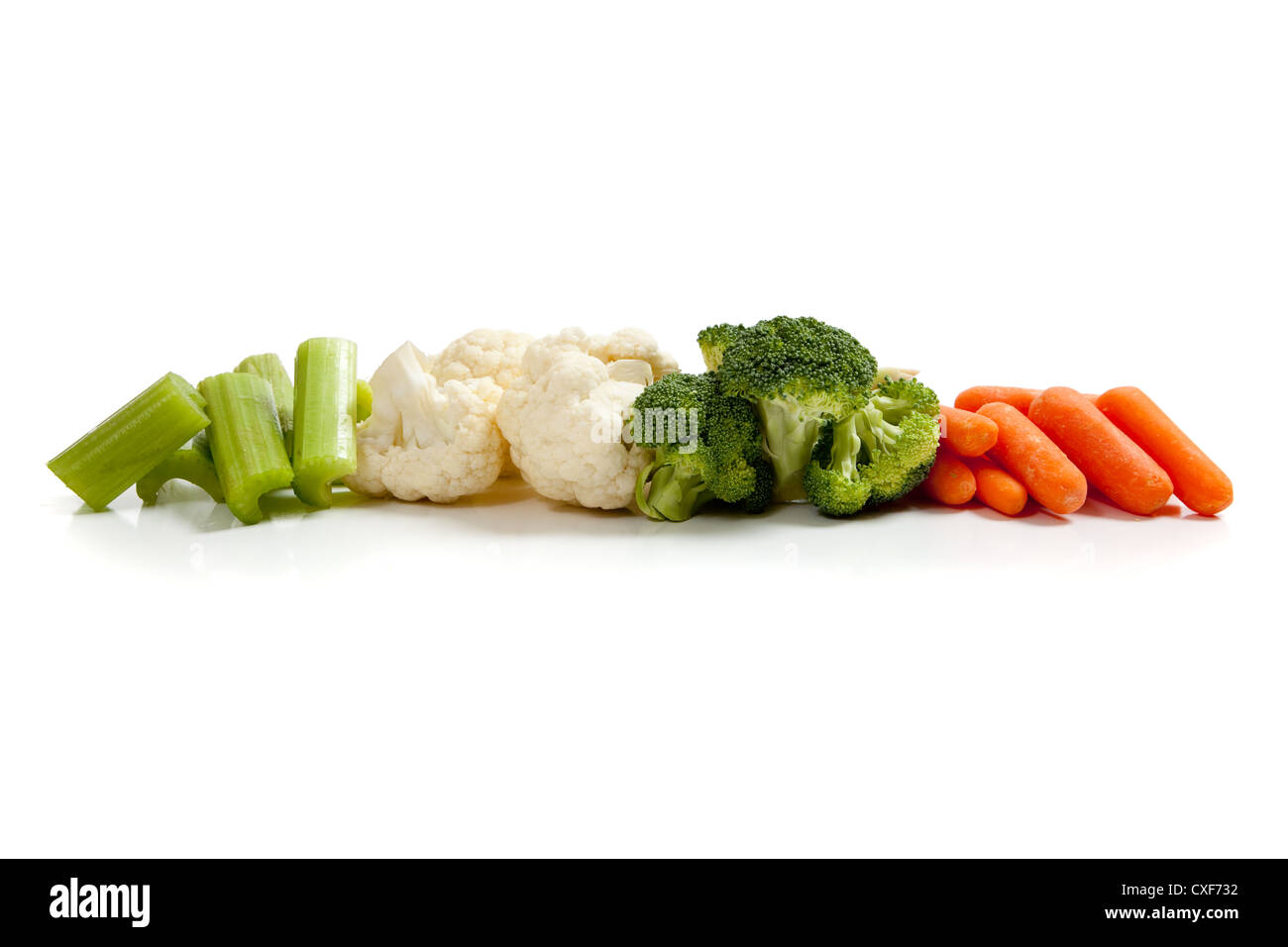 Broccoli cauliflower carrot Cut Out Stock Images & Pictures Alamy