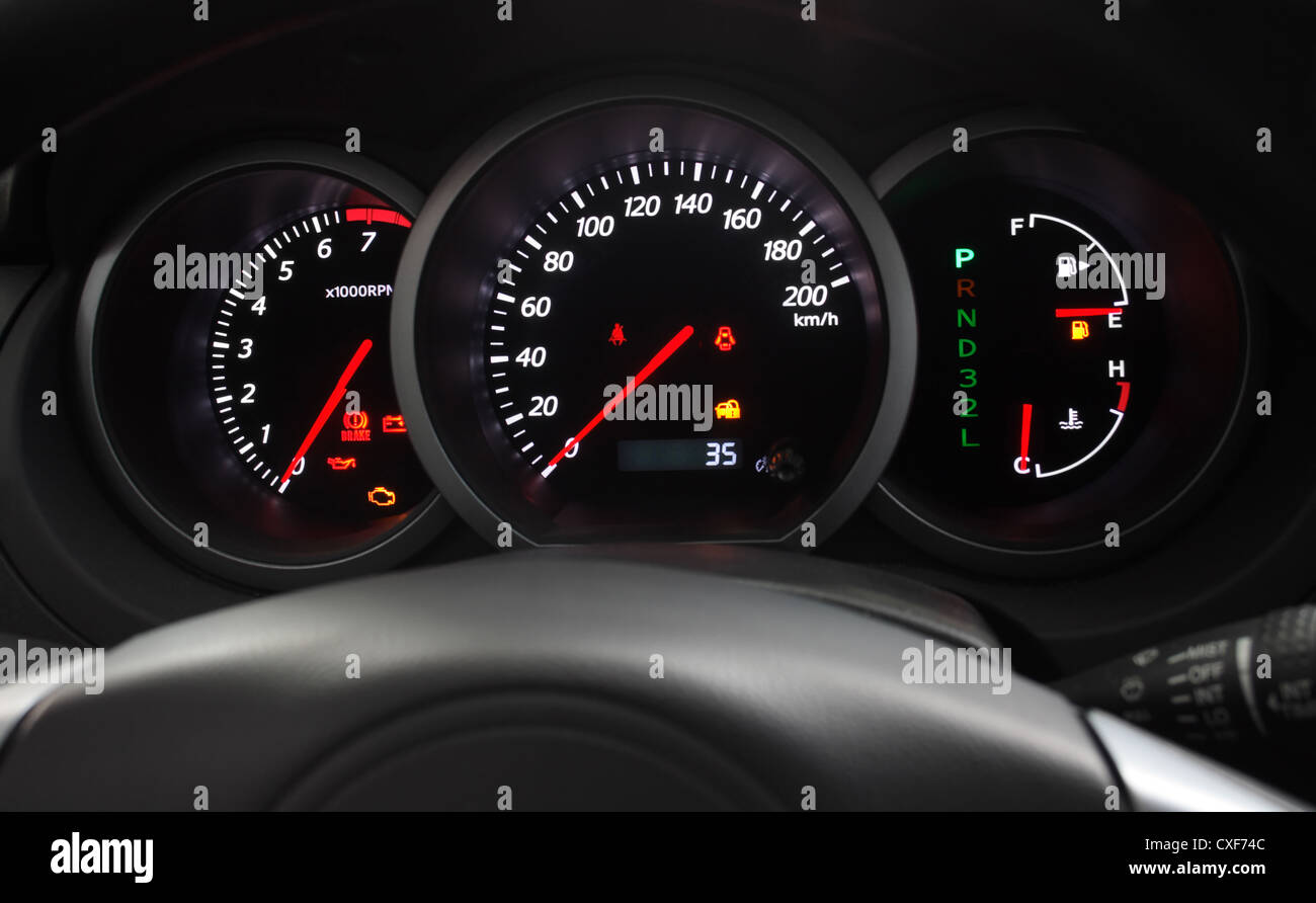 Car dashboard gas hires stock photography and images Alamy