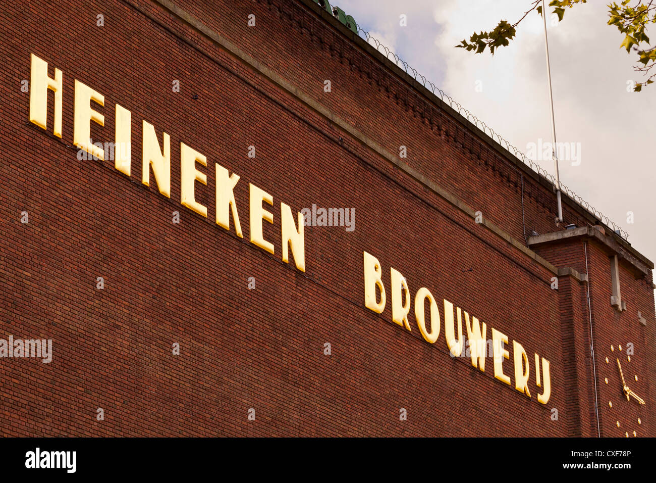 Heineken brewery building Amsterdam, Netherlands, Europe Stock Photo