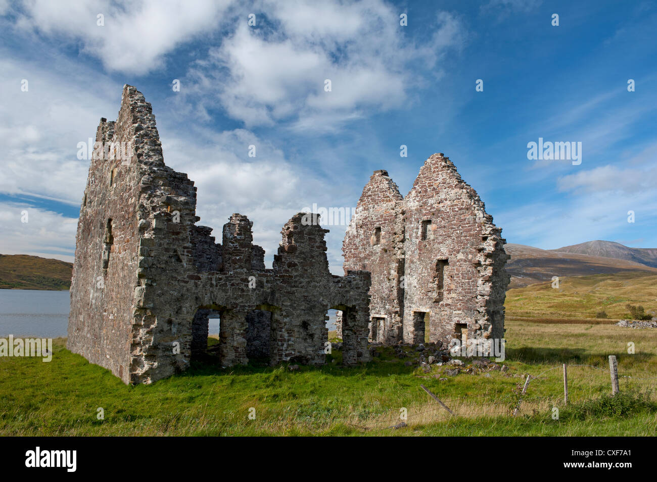 Calda House Ruins, Loch Assynt, Inchnadamph. Sutherland. Scotland. SCO