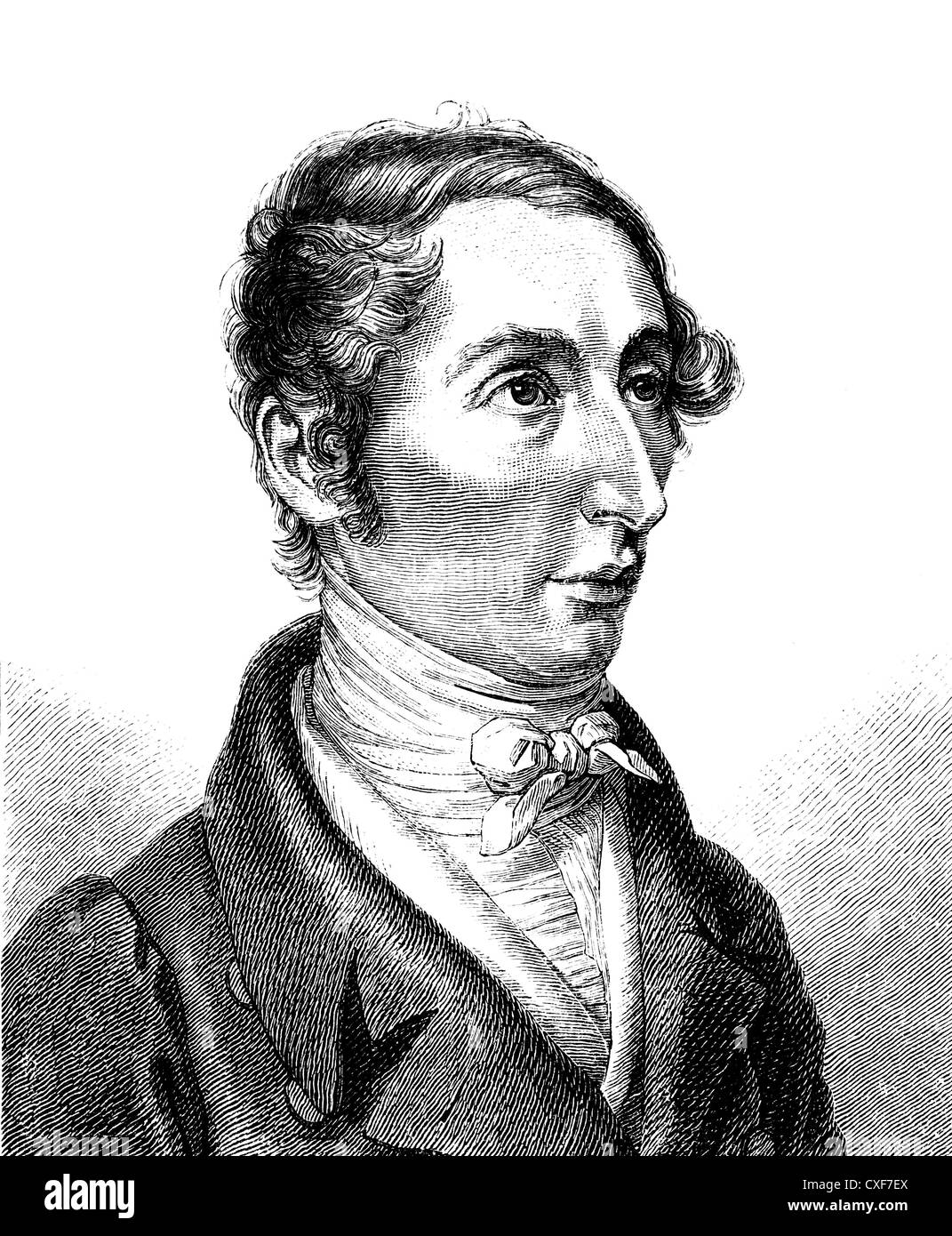 Carl Maria Friedrich Ernst von Weber, 1786 - 1826, a German composer, conductor and pianist Stock Photo