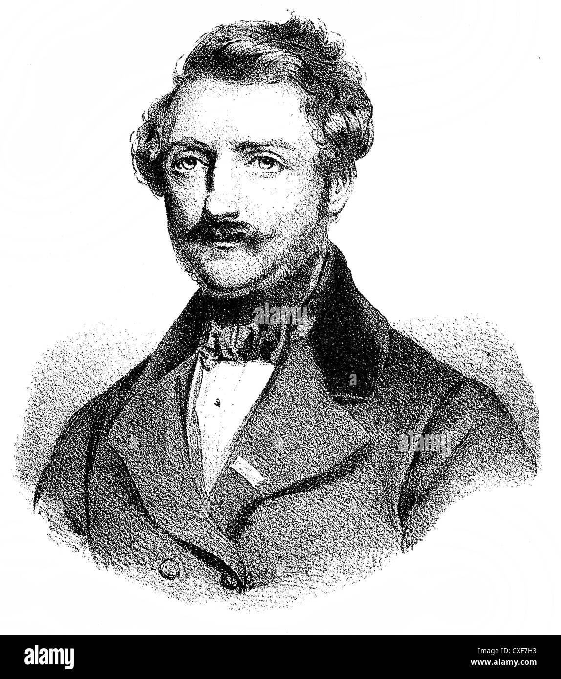 Domenico Gaetano Maria Donizetti, 1797-1848, Italian composer, opera composer of the Bel-Canto Stock Photo