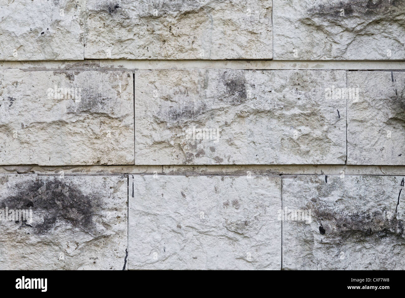 dirty limestone brick wall with black spots Stock Photo Alamy