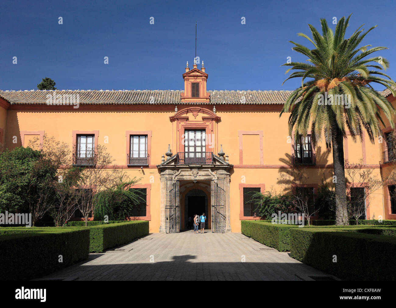 Seville Alcazar Moorish royal palace Garden Gardens Stock Photo