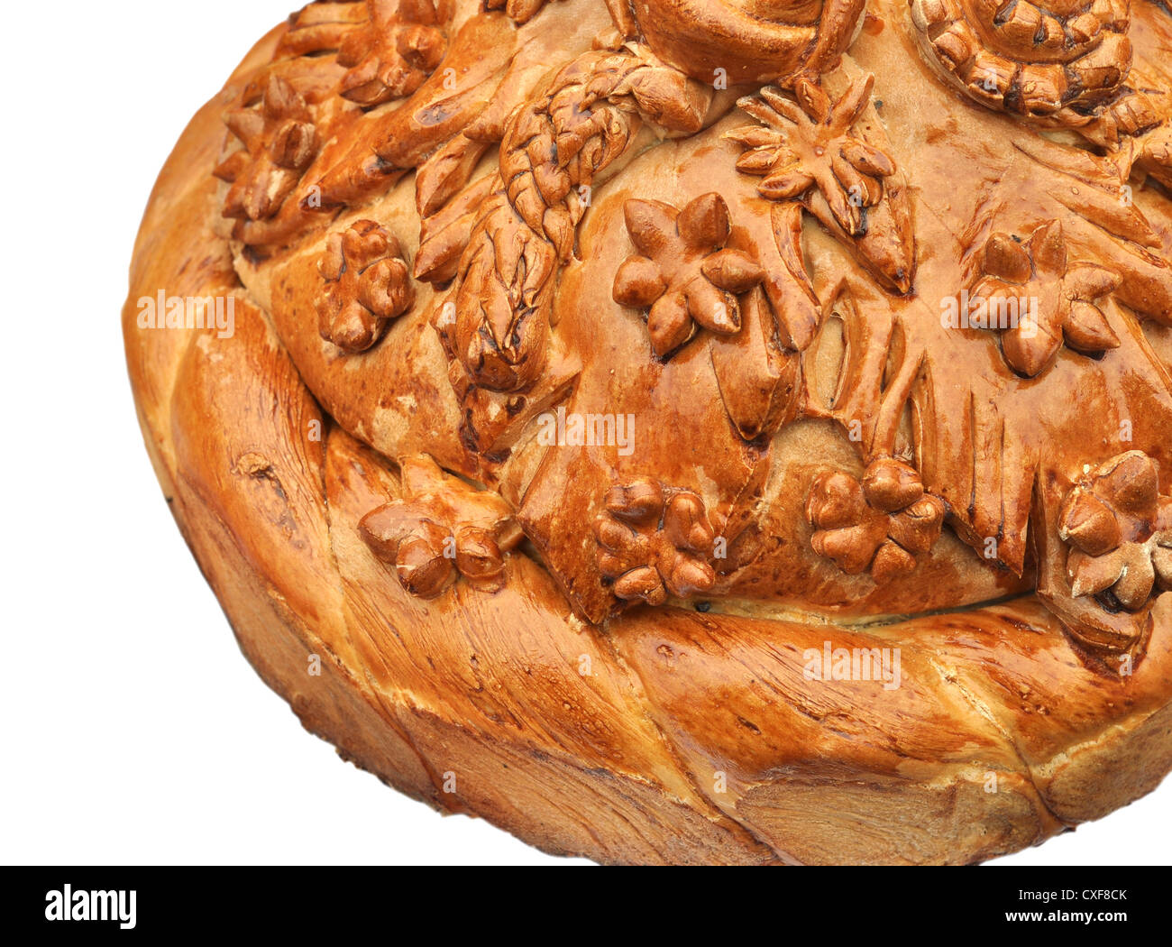 traditional ukrainian festive bread isolated on white Stock Photo Alamy