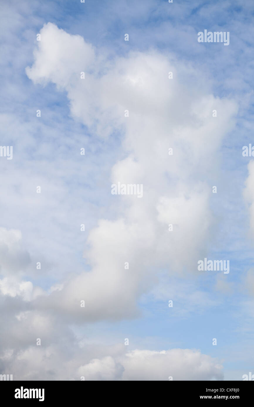 Deep blue sky background with white clouds Stock Photo - Alamy