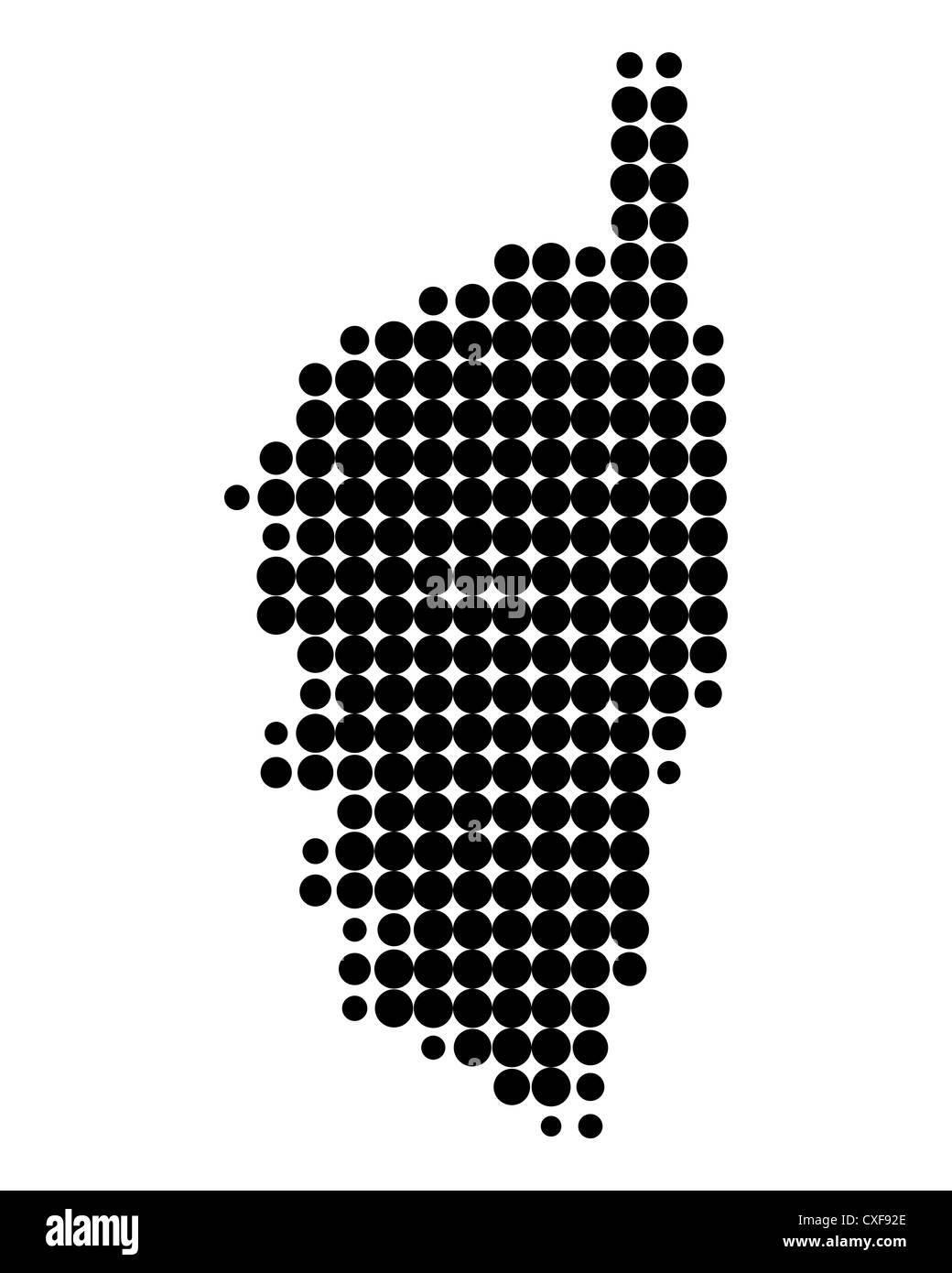 Map of Corsica Stock Photo Alamy