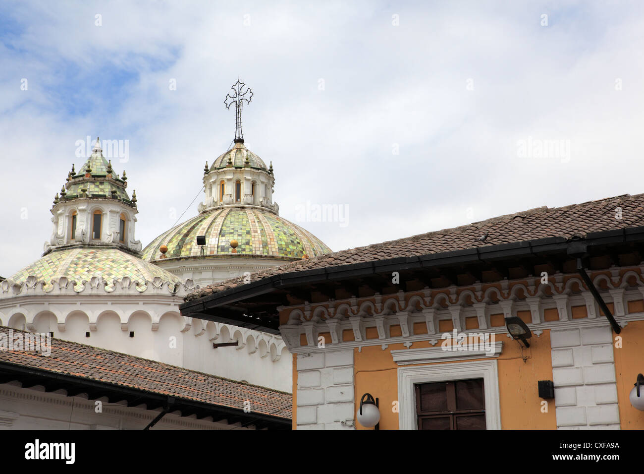 church in Quito Ecuador Stock Photo Alamy