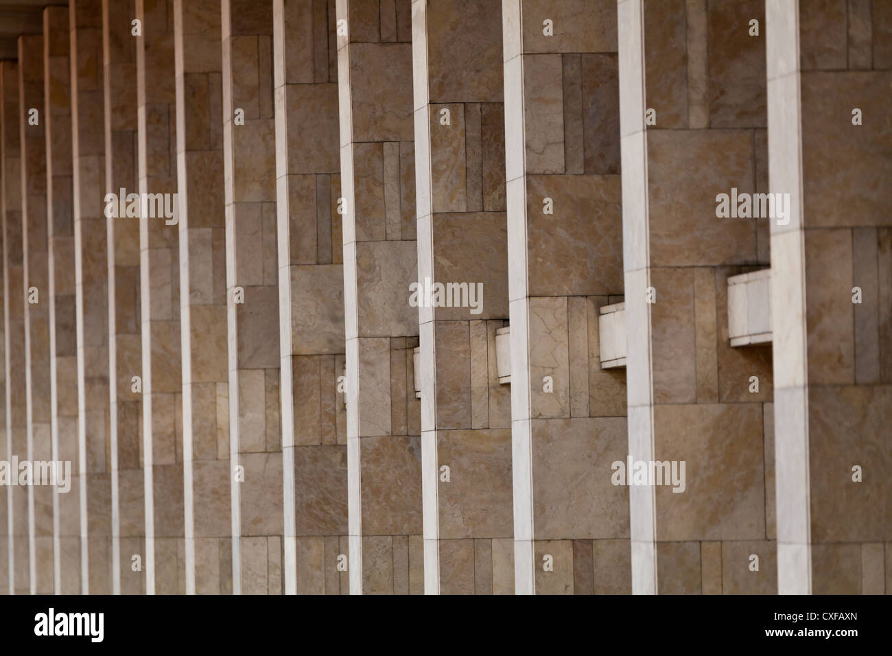 Wall of the Istqlal Mosque in Jakarta Stock Photo