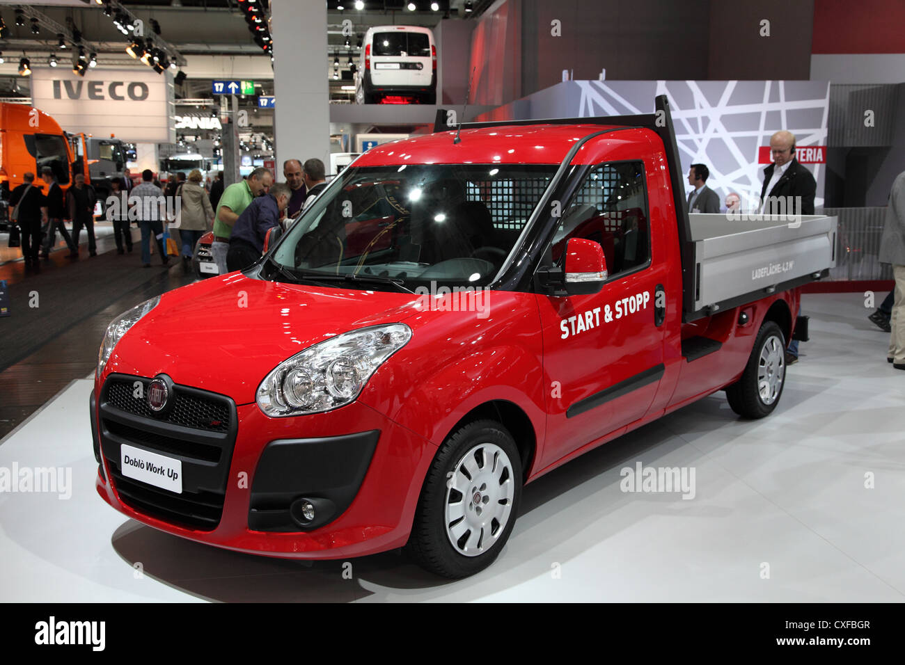 New Fiat Doblo Work Up at the International Motor Show for Commercial  Vehicles Stock Photo - Alamy